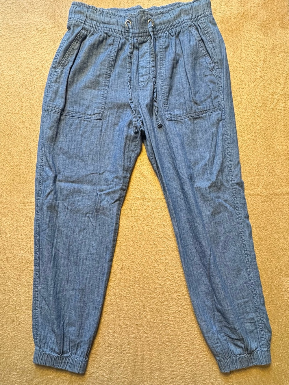 GAP Women's Light Blue Denim Jogger Track Pants